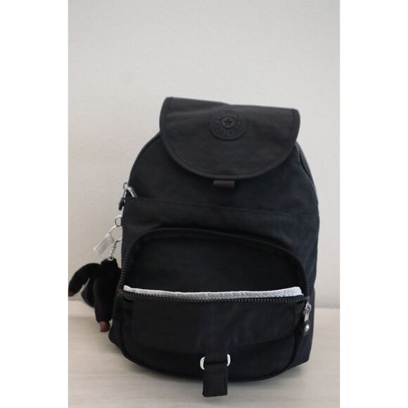 Kipling KI9450 Unisex Small Black Tonal Queenie Backpack - Picture 10 of 12